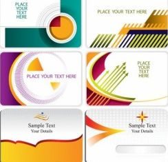 Simple card graphics vector