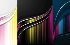 color flow lines background vector