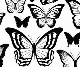 Tattoo with Butterflies vector graphics