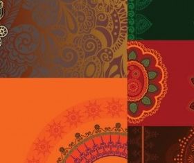 Fine pattern background vectors