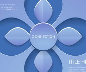 Infographics Flowers Backgrounds vector