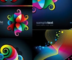 Symphony background vector set