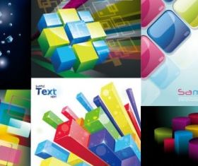 threedimensional backgroun vector graphics