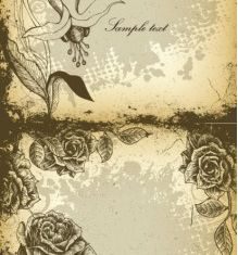 Elegant background patterns 1 set vector