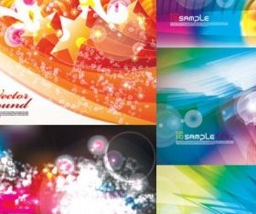 Colorful background set vector