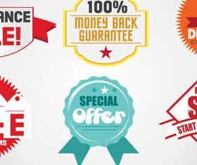 Sale Elements Set2 vector design