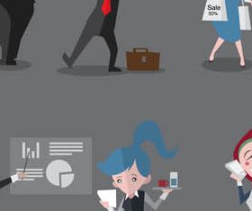 Flat Business People vector graphics