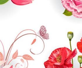 Different Flowers graphic vector set