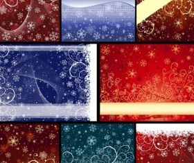 snowflake christmas background design vectors