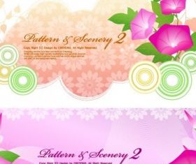 flowers background free vector graphics
