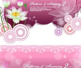 Lotus background Free design vector