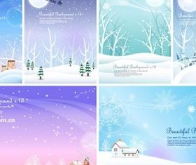 winter snow background vector