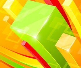 background cube 5 vector