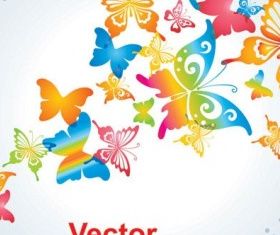 Colorful small flowers background 02 vector