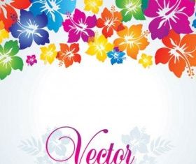 Colorful small flowers background 03 vector