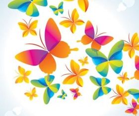 Colorful small flowers background 04 vector