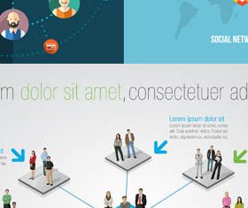 Social Network Backgrounds 4 design vectors