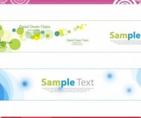 Horizontal Banner Set vectors