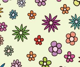 flowers background 1 vector