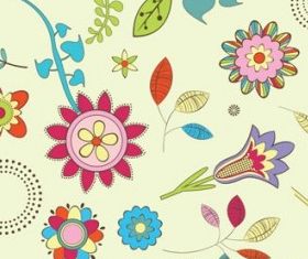 flowers background 3 vectors