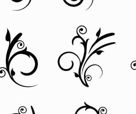 Floral Ornament Elements Mix 23 vector