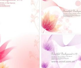 small flower background design vector