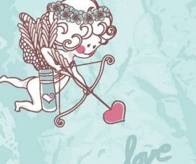 cartoon valentine illustrator 03 vector graphics