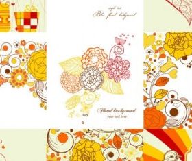 exquisite handpainted patterns 01 vectors graphics