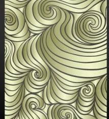 wave pattern label 2 creative vector