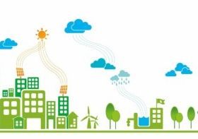 ecological town free vectors