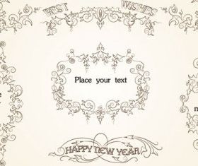 european pattern border 05 design vectors