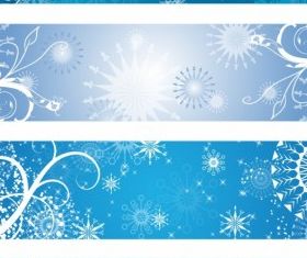 Winter Banners vector