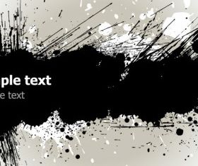 Grunge banner free vector