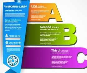 stylish label design vector material