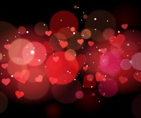Abstract heart background design vectors