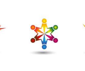 People Creative Logo Set vector