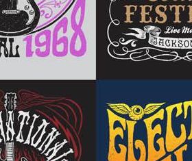 Grunge Symbols for T-shirts vector