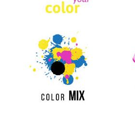 Creative CMYK Logo art vector