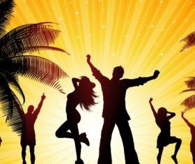 Beach Party vector material