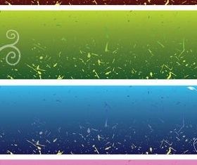 Floral Background Banners Free vector