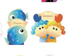 Zodiac Shiny Symbols vector