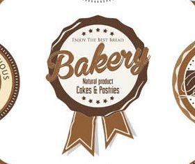 Bakery Vintage Labels Set vector design