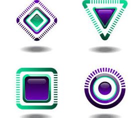 Abstract Logo free shiny vector