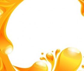 orange liquid background 2 vectors graphics