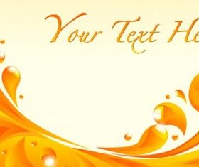 orange liquid background 1 vector