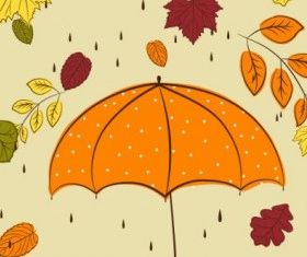 handpainted maple leaf background 02 vector graphics