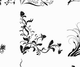 Floral Ornament Corners vector