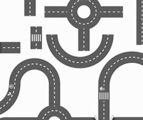 Roads graphic vector design