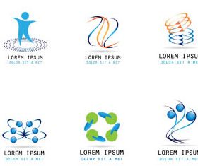 Abstract Business Logotypes 3 vector graphics