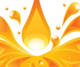 orange liquid background 4 vector